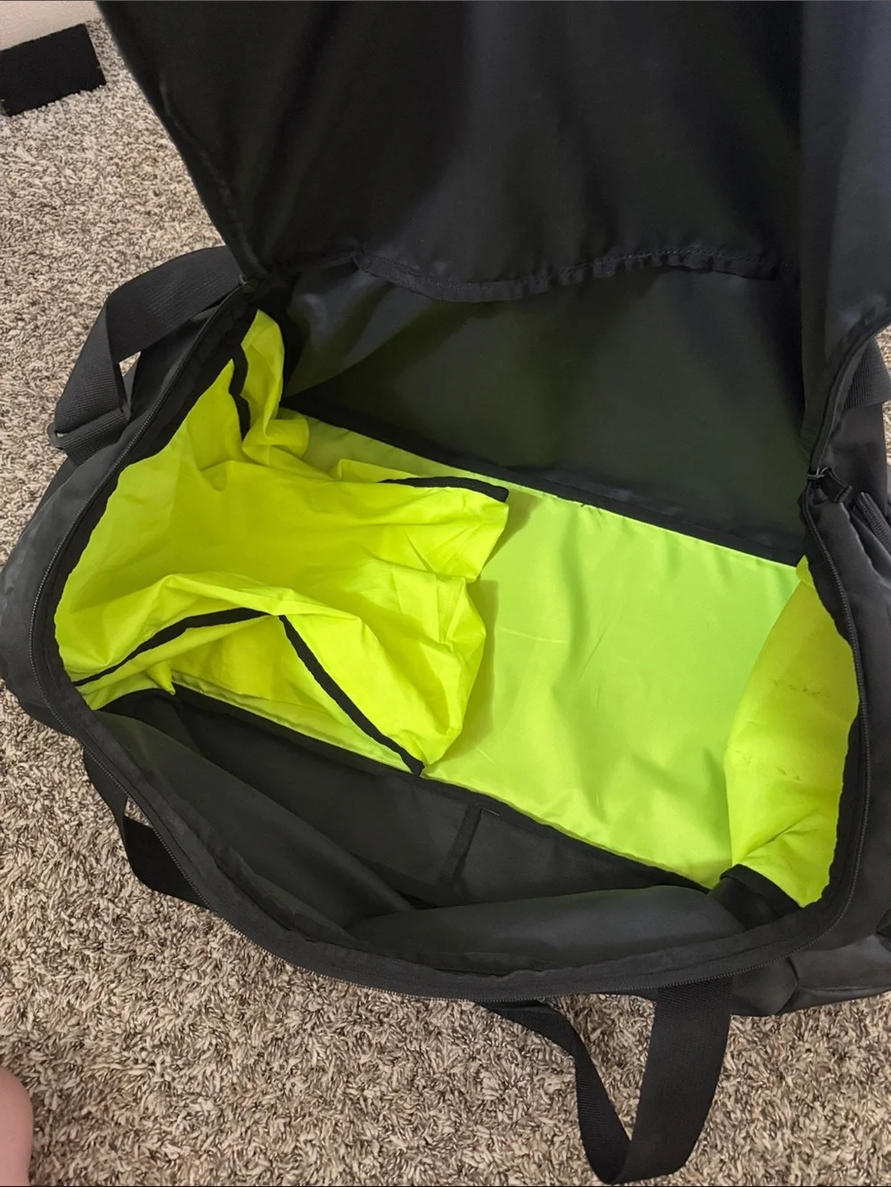 Puma Black Duffel Bag with White Logo